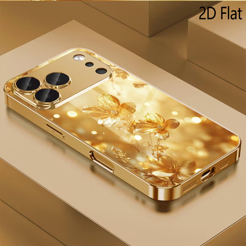 Phone Cases With Camera Cover - Дизайн из закаленного стекла с узором