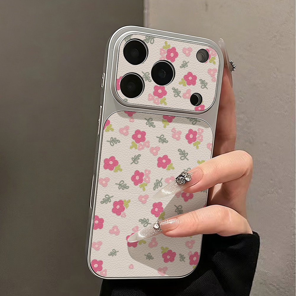 Phone Cases With Camera Cover - Роскошный чехол INS Flower с большим