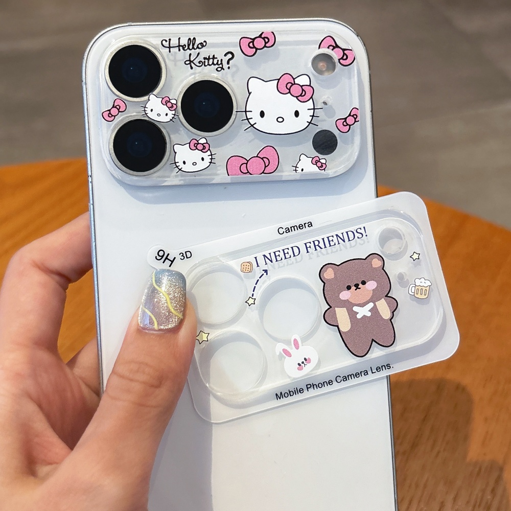 Phone Cases With Camera Cover - Милая мультяшная защитная пленка для камеры