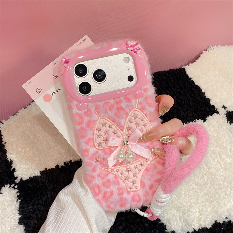 Phone Cases Iphone 17 - Роскошный плюшевый чехол для телефона с