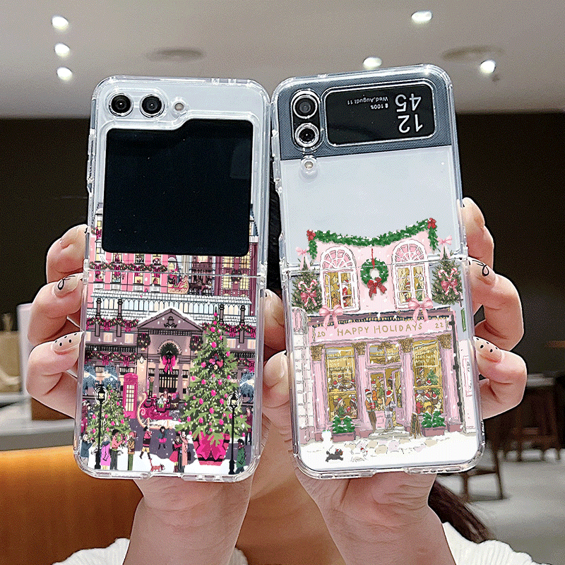 Phone Cases Z Fold 6 - Прозрачный чехол для телефона «Сельское здание»,
